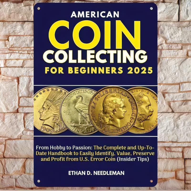 2D Flat American Coin Collecti - Vintage Collectible Tins ulasan dan harga