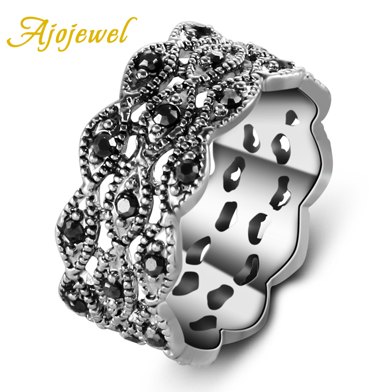Ajojewel 3 Layer Rhinestone Ri - Vintage Collectible Items ulasan dan harga