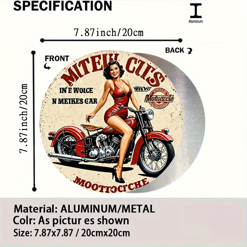 Vintage Motorcycle Aluminum Wa - Vintage Collectible Signs ulasan dan harga