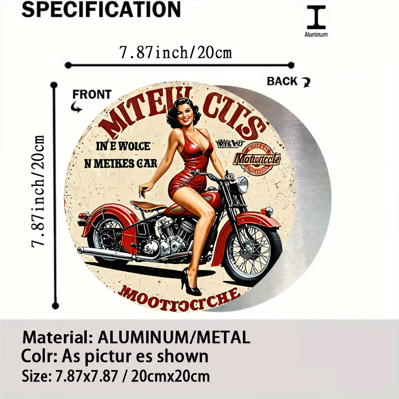 Vintage Motorcycle Aluminum Wa - Vintage Collectible Signs ulasan dan harga