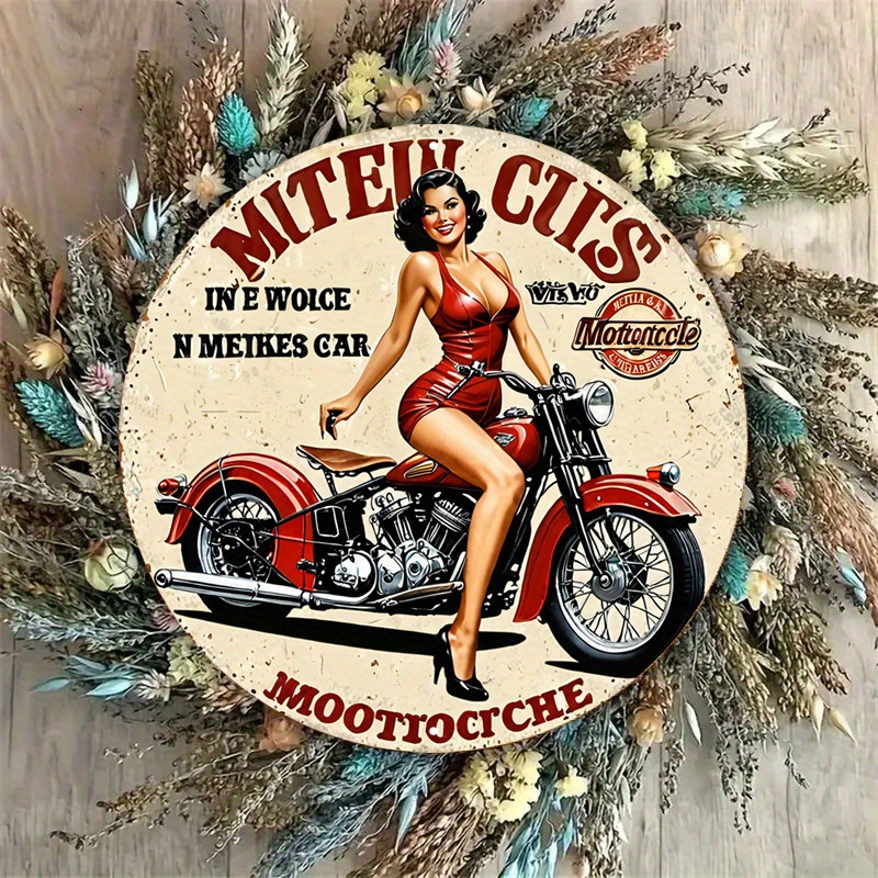 Vintage Motorcycle Aluminum Wa - Vintage Collectible Signs ulasan dan harga