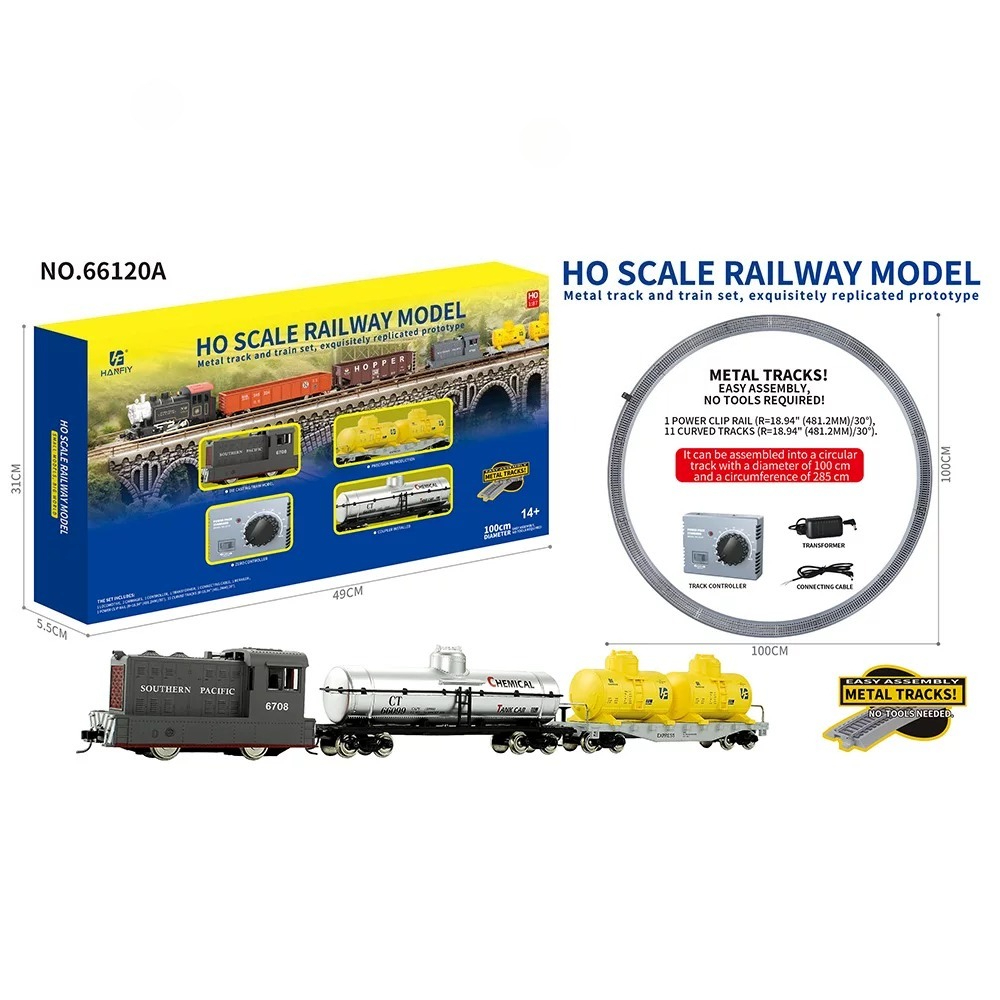 HO Scale Metal Rail Train Mode - Vintage Toys Collection ulasan dan harga