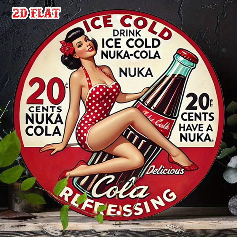 2D Flat, 1pc Retro Pin-Up 7.87 - Vintage Collectible Signs ulasan dan harga