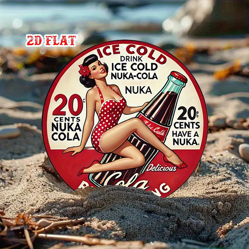 2D Flat, 1pc Retro Pin-Up 7.87 - Vintage Collectible Signs ulasan dan harga