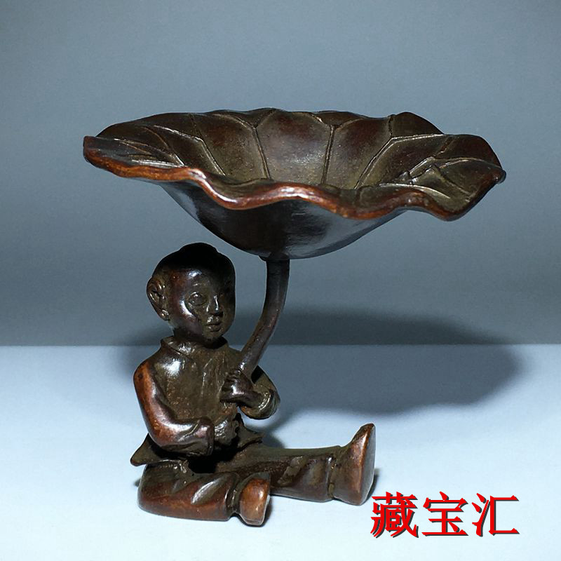 Vintage Antique Lotus Leaf Chi - Vintage Collectible Items ulasan dan harga