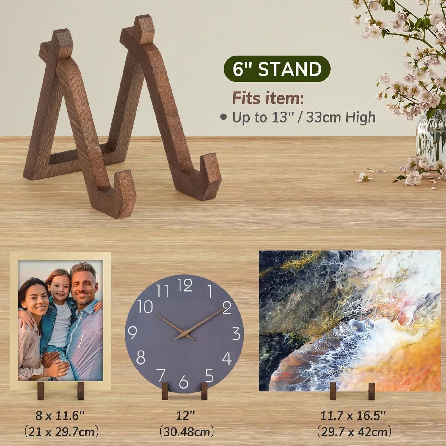 Vintage Desktop Wooden Plate H - Vintage And Collectible Books ulasan dan harga