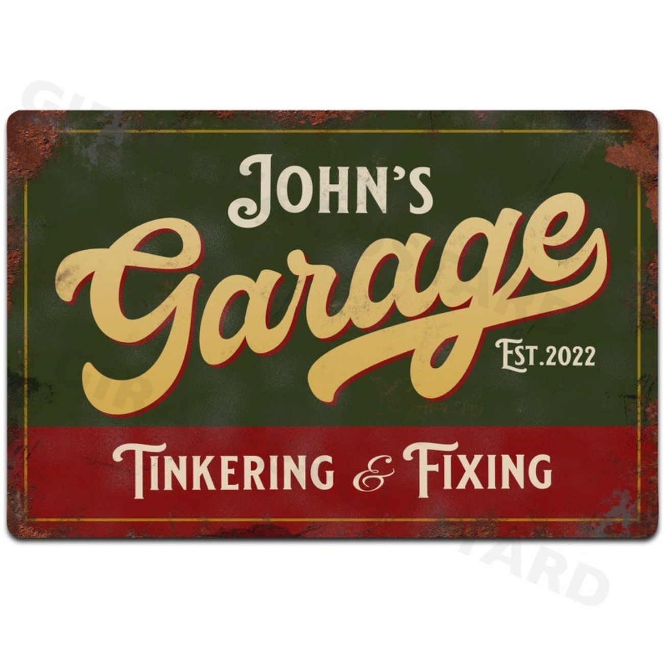 Custom Personalised Garage Met - Vintage Collectible Signs ulasan dan harga