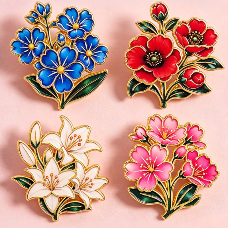 Cute Vintage Colorful Floral E - Vintage Item ulasan dan harga