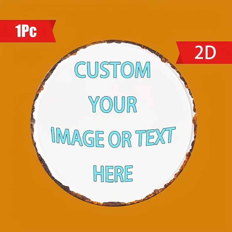 Custom Round Metal Tin Sign, P - Vintage Collectible Signs ulasan dan harga