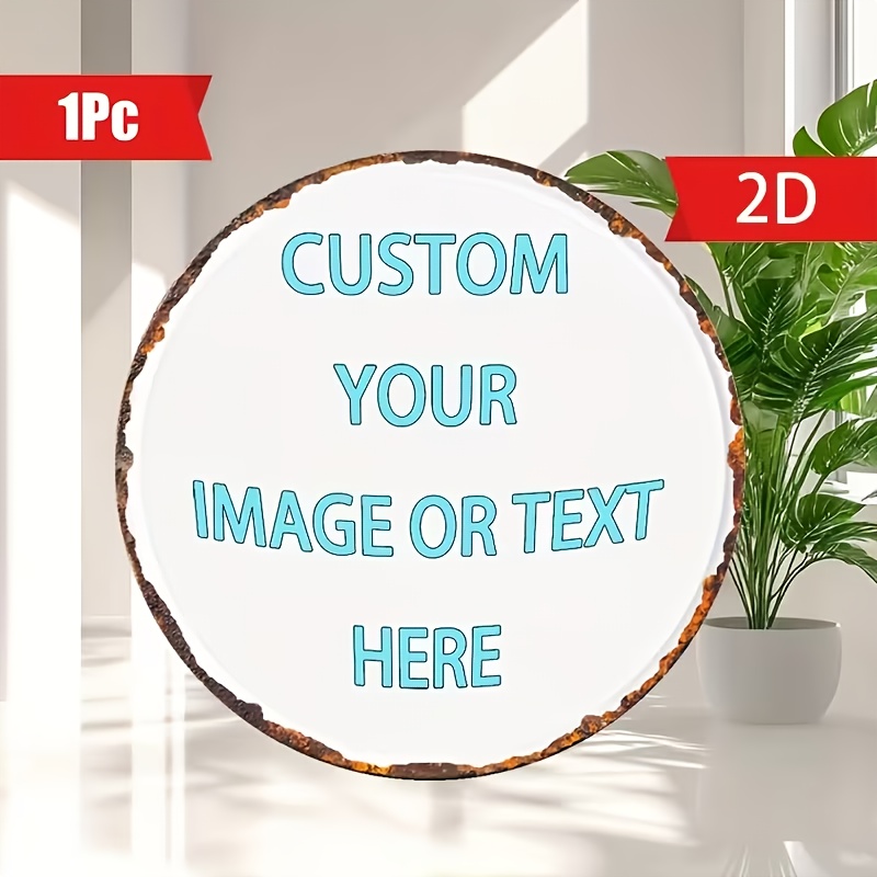 Custom Round Metal Tin Sign, P - Vintage Collectible Signs ulasan dan harga